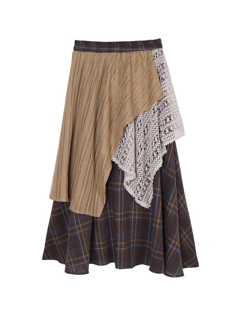 Big skirt high waist skirt irregular slim long skirt for women