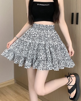 Anti emptied A-line short skirt Korean style skirt