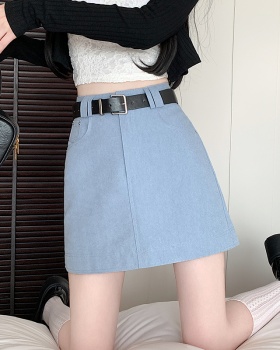 Slim spicegirl work clothing all-match with belt skirt