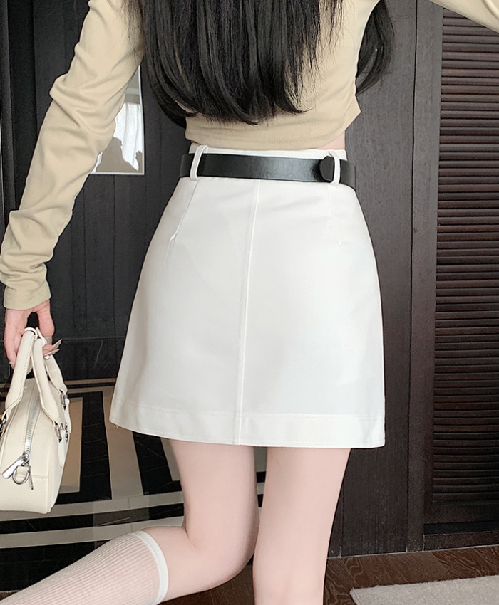 Slim spicegirl work clothing all-match with belt skirt