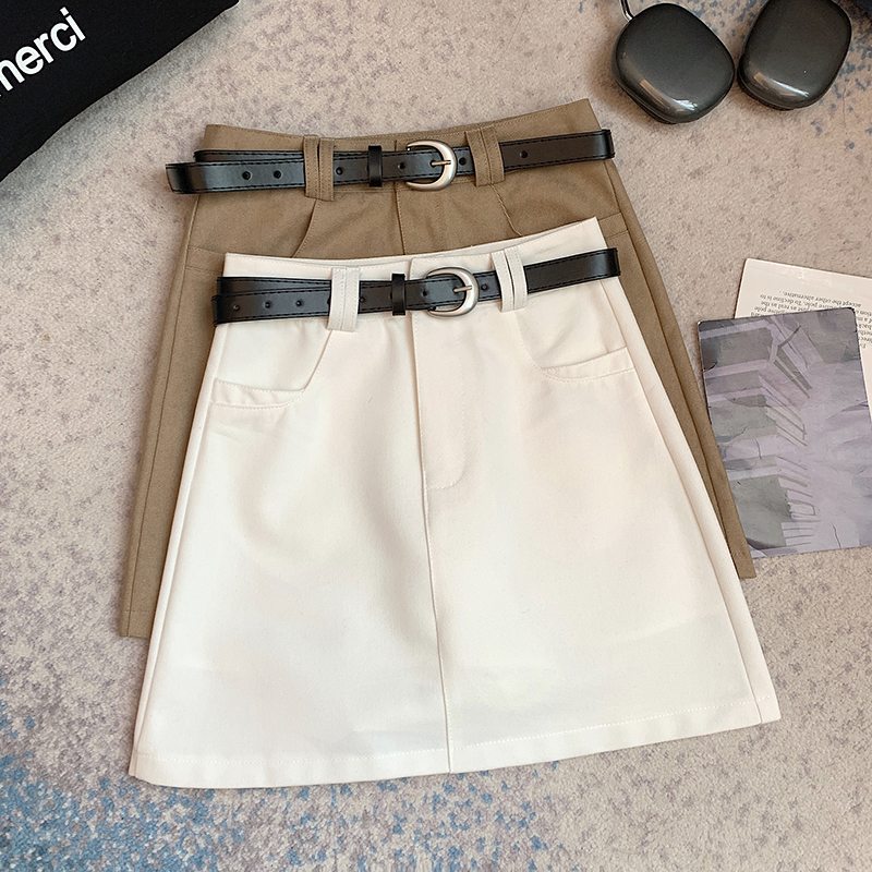 Fashion slim belt hip spring and summer short skirt