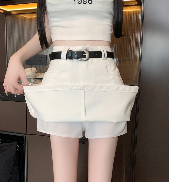 Fashion slim belt hip spring and summer short skirt