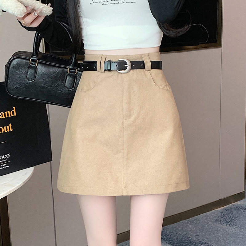 Fashion slim belt hip spring and summer short skirt