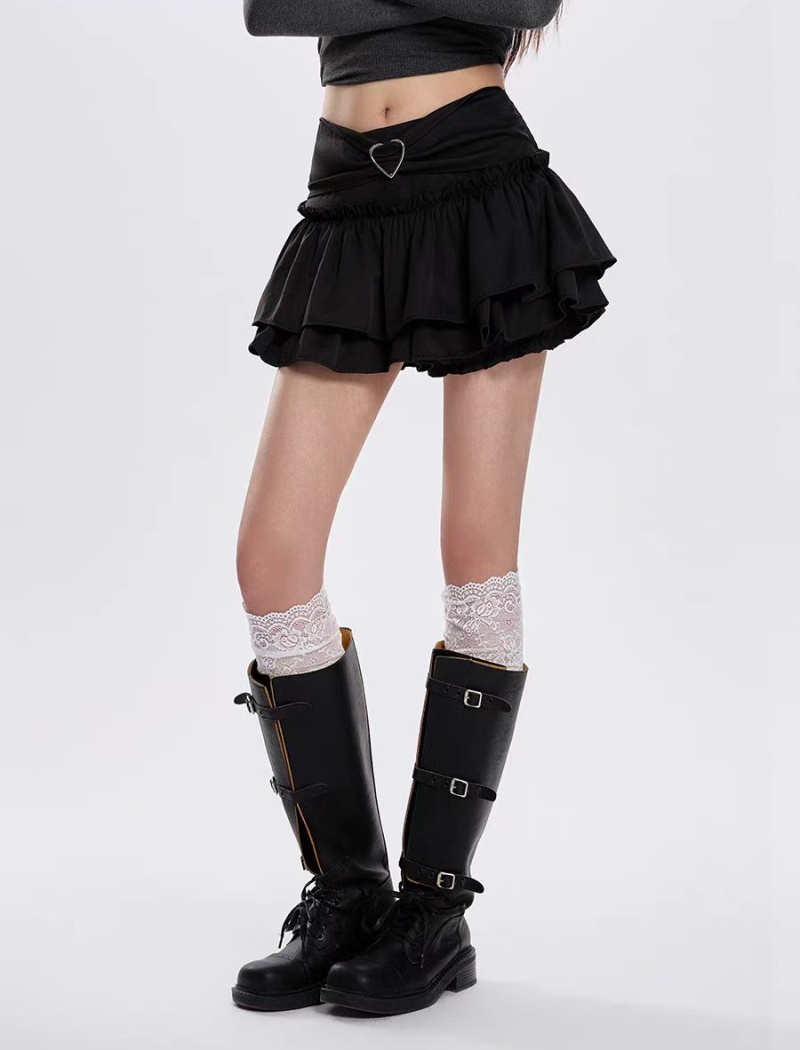 High waist A-line short skirt spicegirl skirt