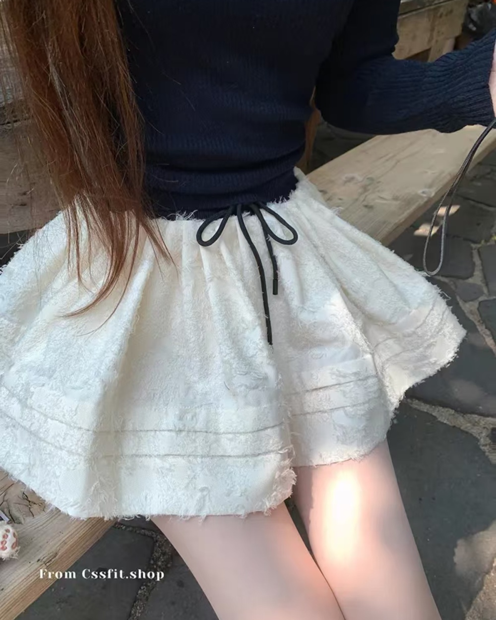 A-line thick and disorderly Casual skirt for women