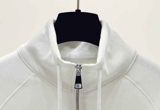 Pullover half zip hoodie lapel lazy tops