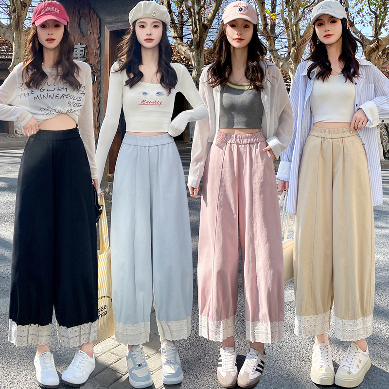 Spring harem pants splice casual pants for women