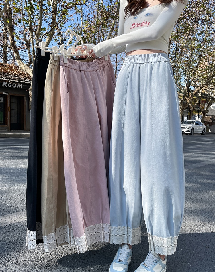 Spring harem pants splice casual pants for women