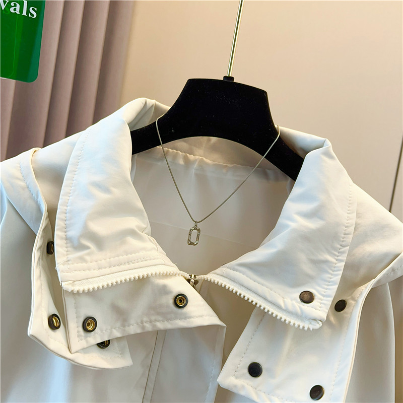 Lapel letters technical jacket Casual short coat