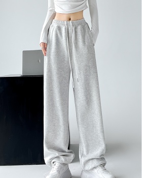 Casual straight loose wide leg sweatpants for women