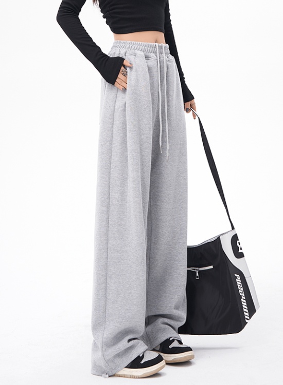 Casual straight loose wide leg sweatpants for women