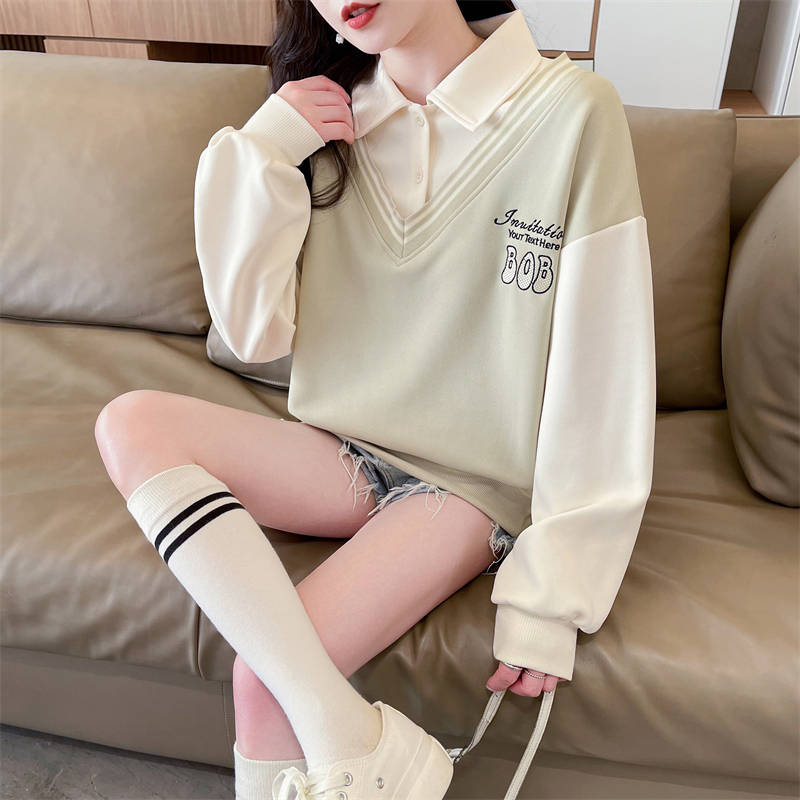 Imitation of cotton cartoon hoodie for women