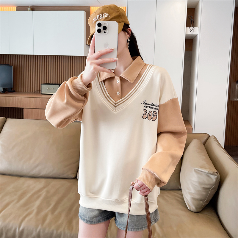 Imitation of cotton cartoon hoodie for women