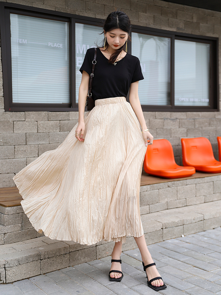 All-match skirt irregular long skirt for women