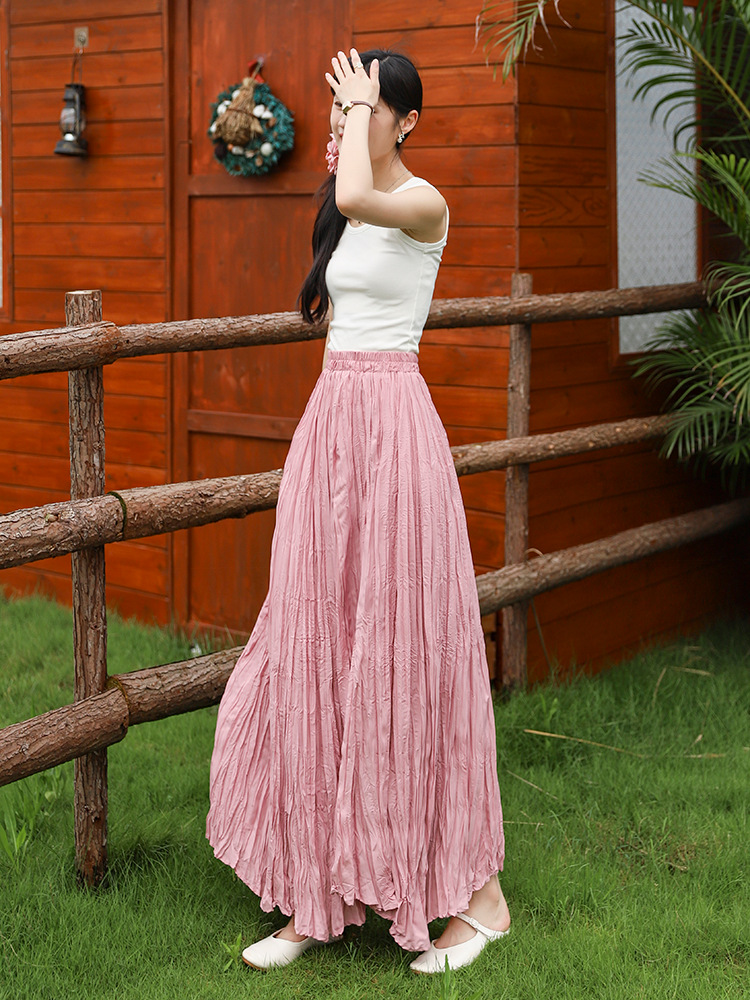 All-match skirt irregular long skirt for women