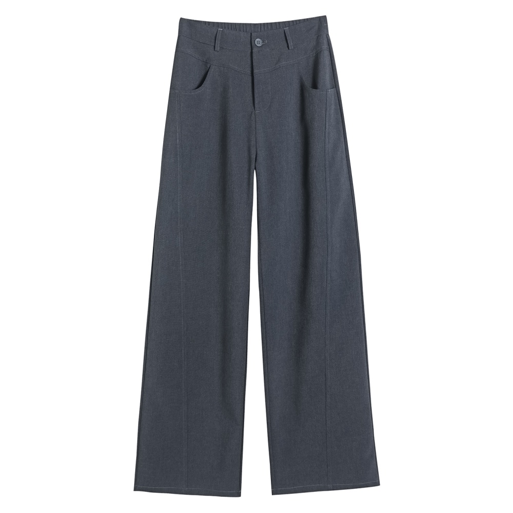 Casual wide leg pants high waist suit pants for women