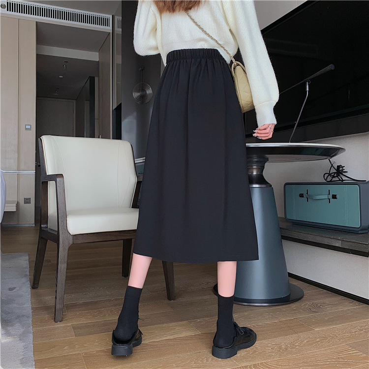 High waist business suit drape long dress for women