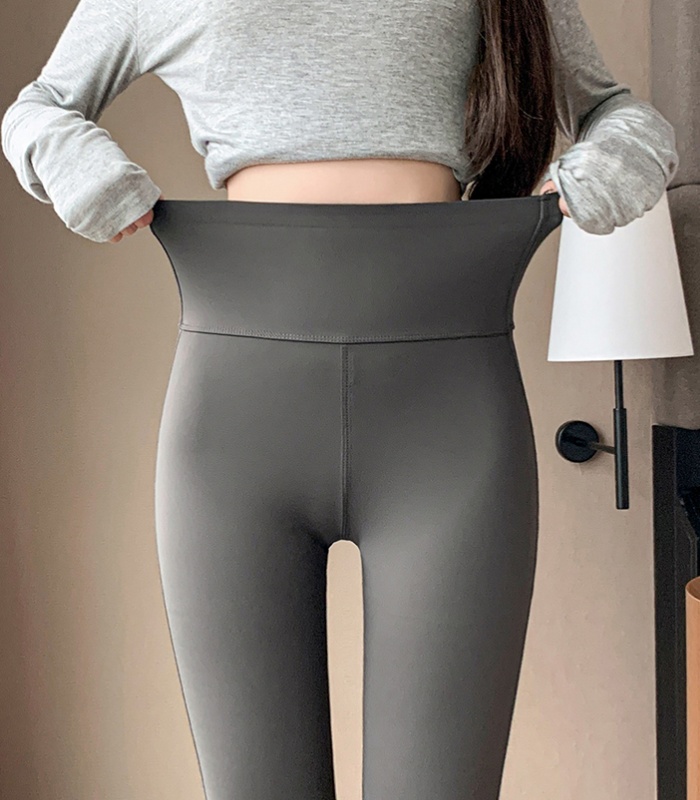 High waist pants elasticity flare pants for women