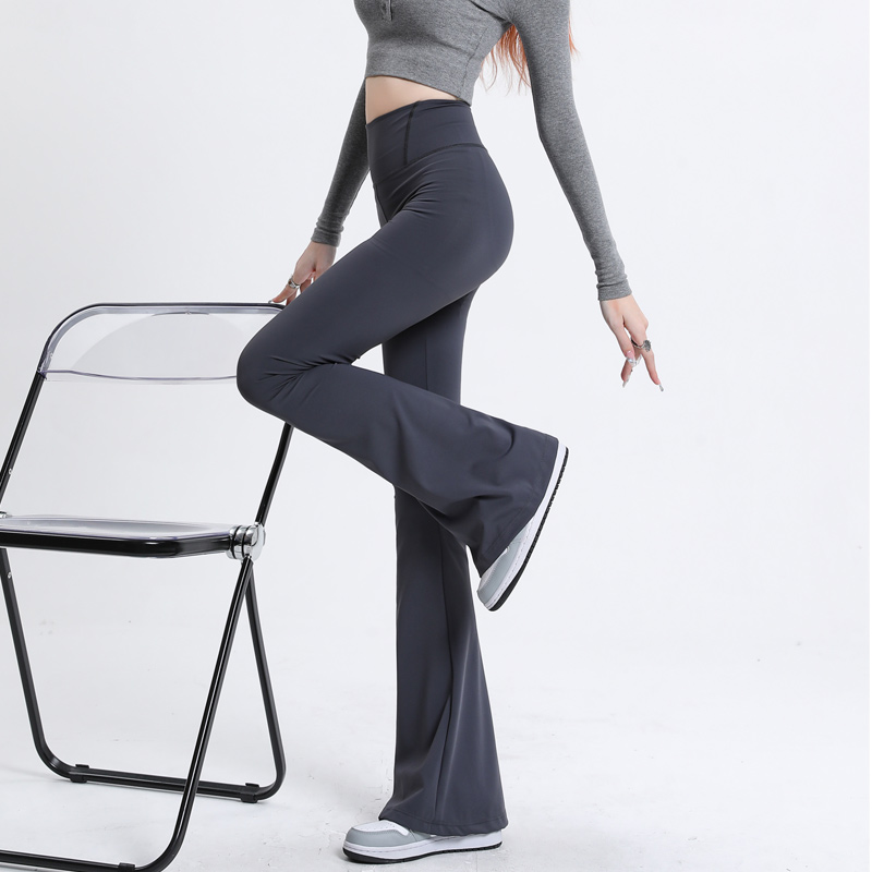 Casual elasticity pants micro speaker flare pants