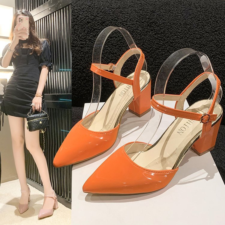 Hasp summer sandals sexy high-heeled shoes for women