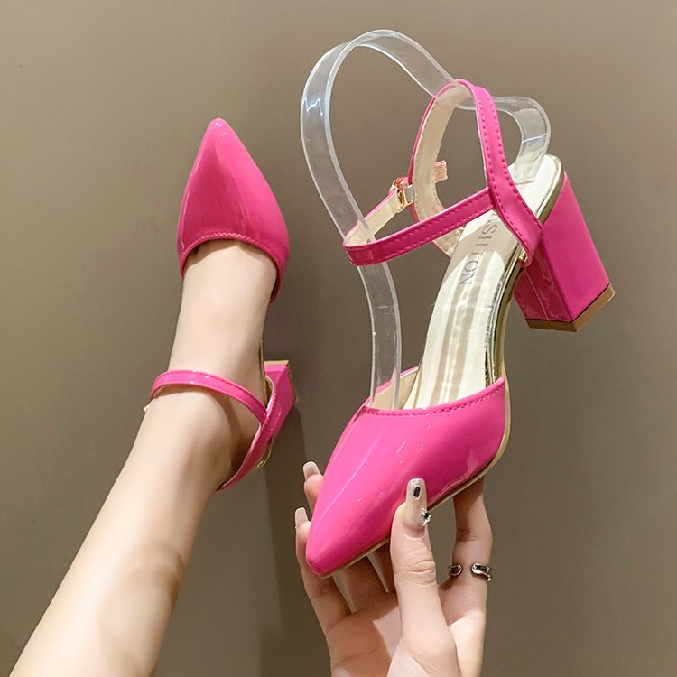 Hasp summer sandals sexy high-heeled shoes for women