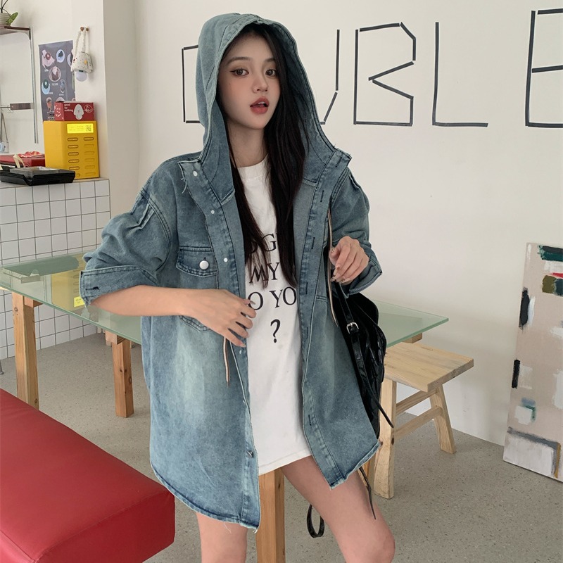 Long sleeve Casual coat denim work clothing