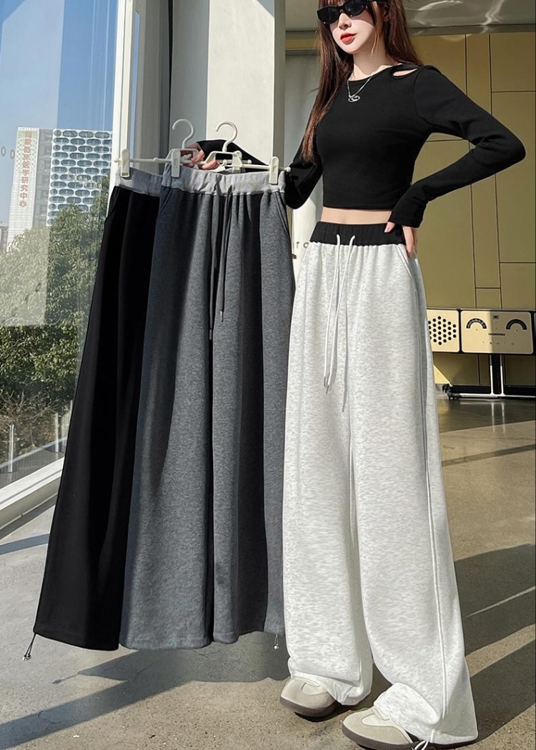 Straight wide leg pants sweatpants for women