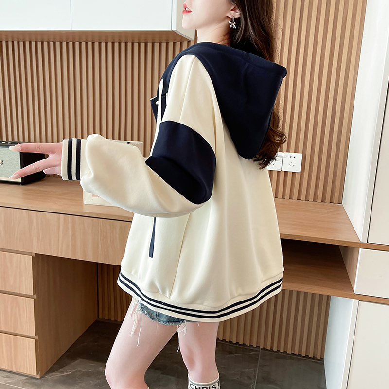 College style cardigan retro baseball uniforms for women