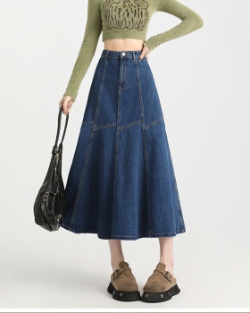 Package hip splice retro long slim skirt