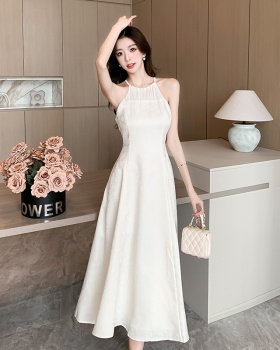 All-match sweet spring temperament strap dress for women