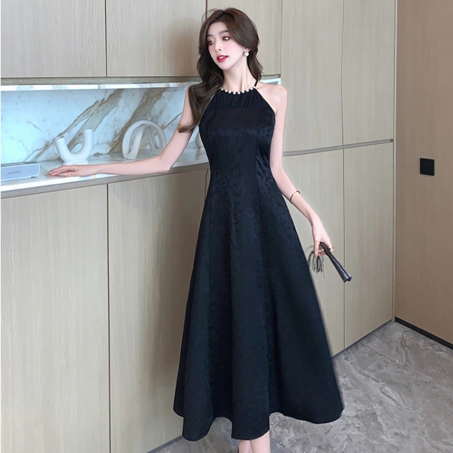 All-match sweet spring temperament strap dress for women