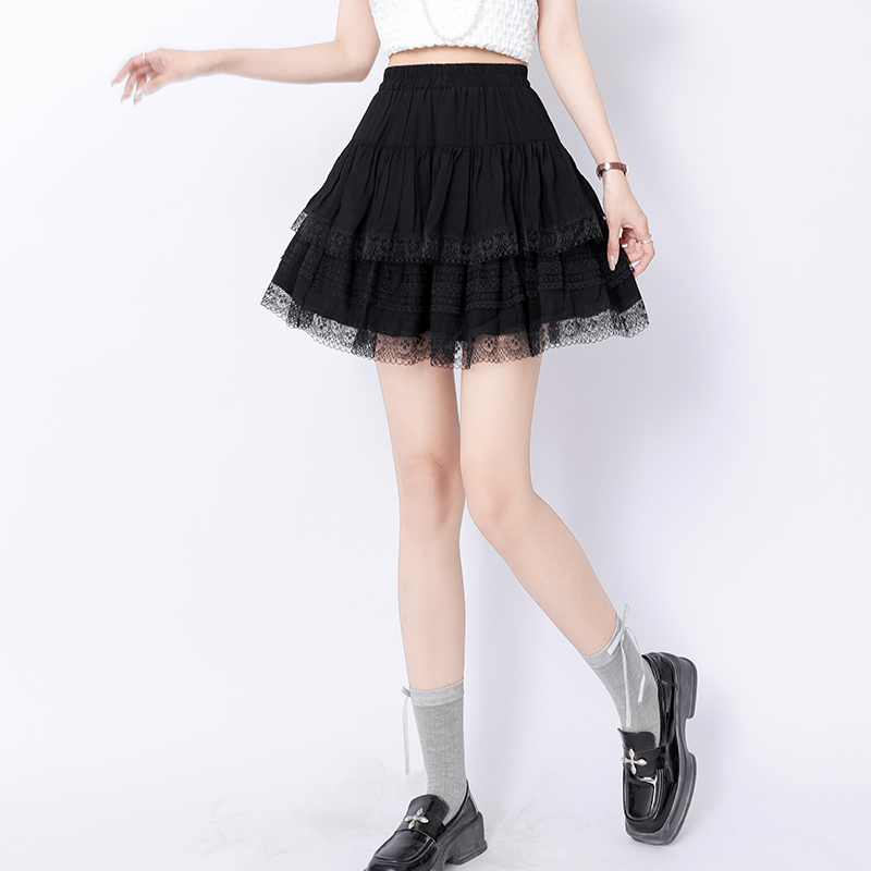 Sweet show young skirt A-line short skirt for women