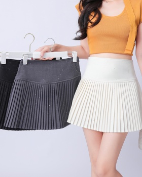 College style sequins short skirt pleated skirt for women