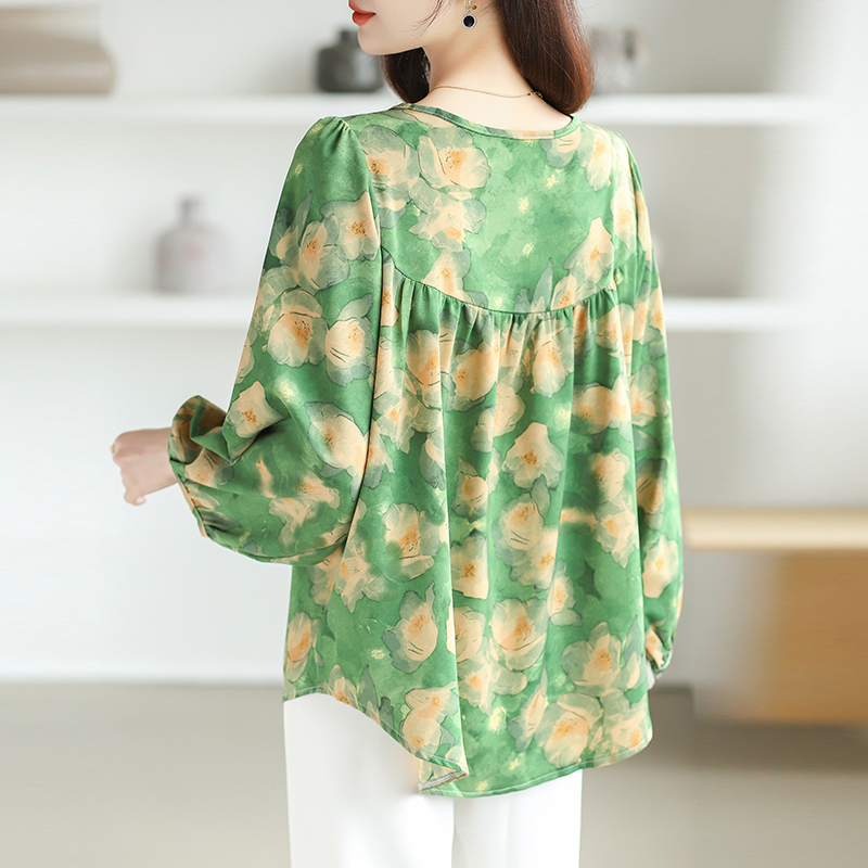 Large yard shirt round neck small shirt for women