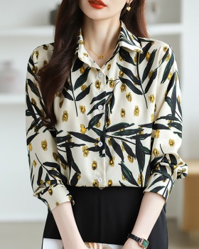 Long sleeve tops temperament shirt for women