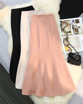 Mermaid high waist skirt package hip long skirt for women