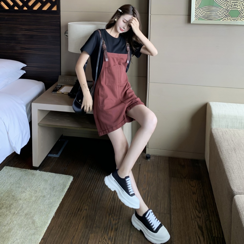 Loose summer shorts Casual jumpsuit 2pcs set for women