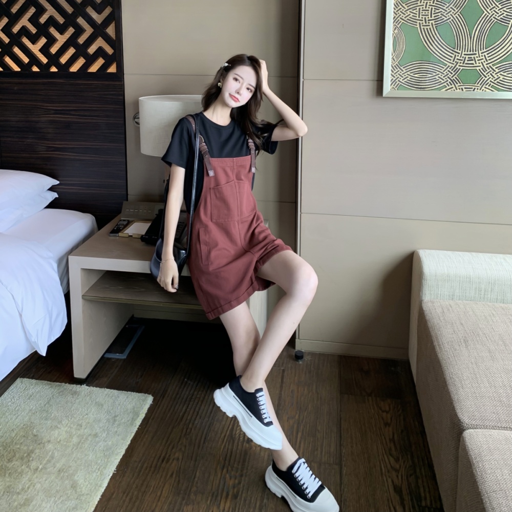 Loose summer shorts Casual jumpsuit 2pcs set for women