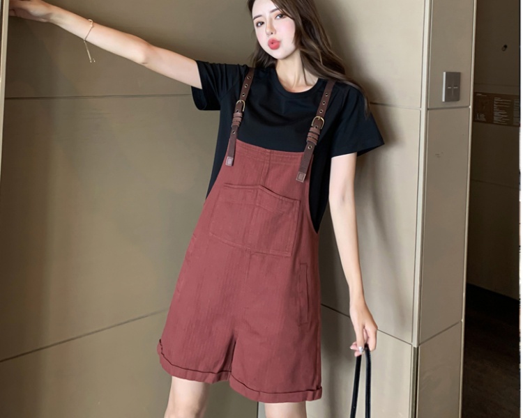 Loose summer shorts Casual jumpsuit 2pcs set for women