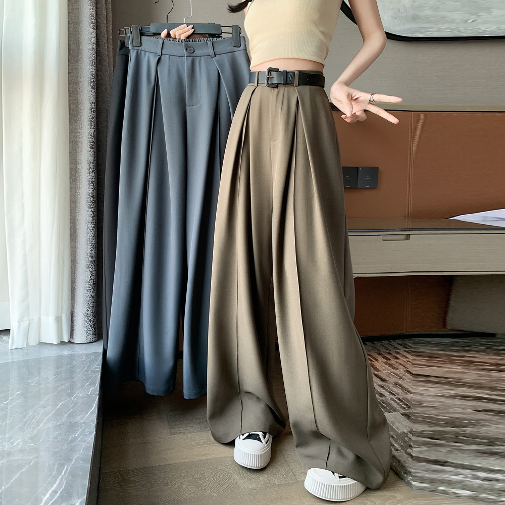 Slim Casual mopping wide leg pants loose drape suit pants