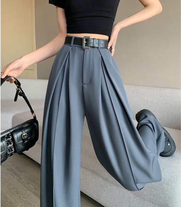 Slim Casual mopping wide leg pants loose drape suit pants