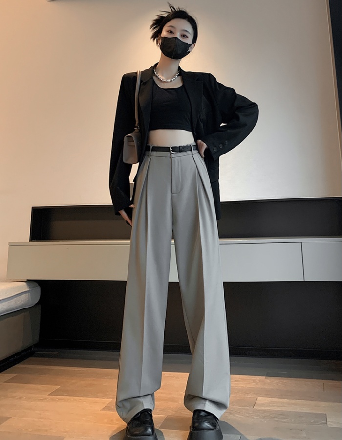 Mopping loose wide leg pants Casual drape suit pants