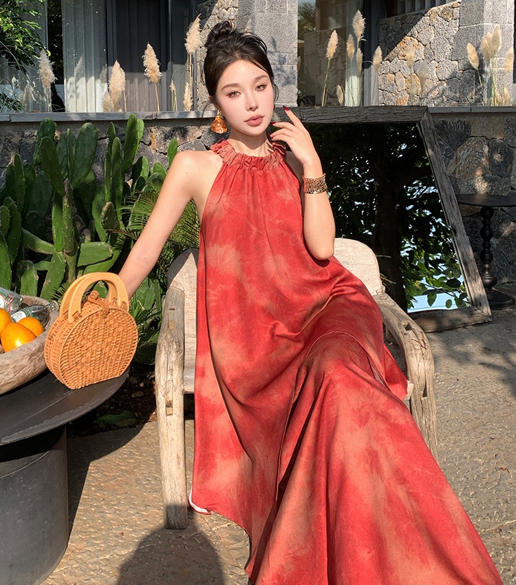 Summer Chinese style long dress temperament retro dress