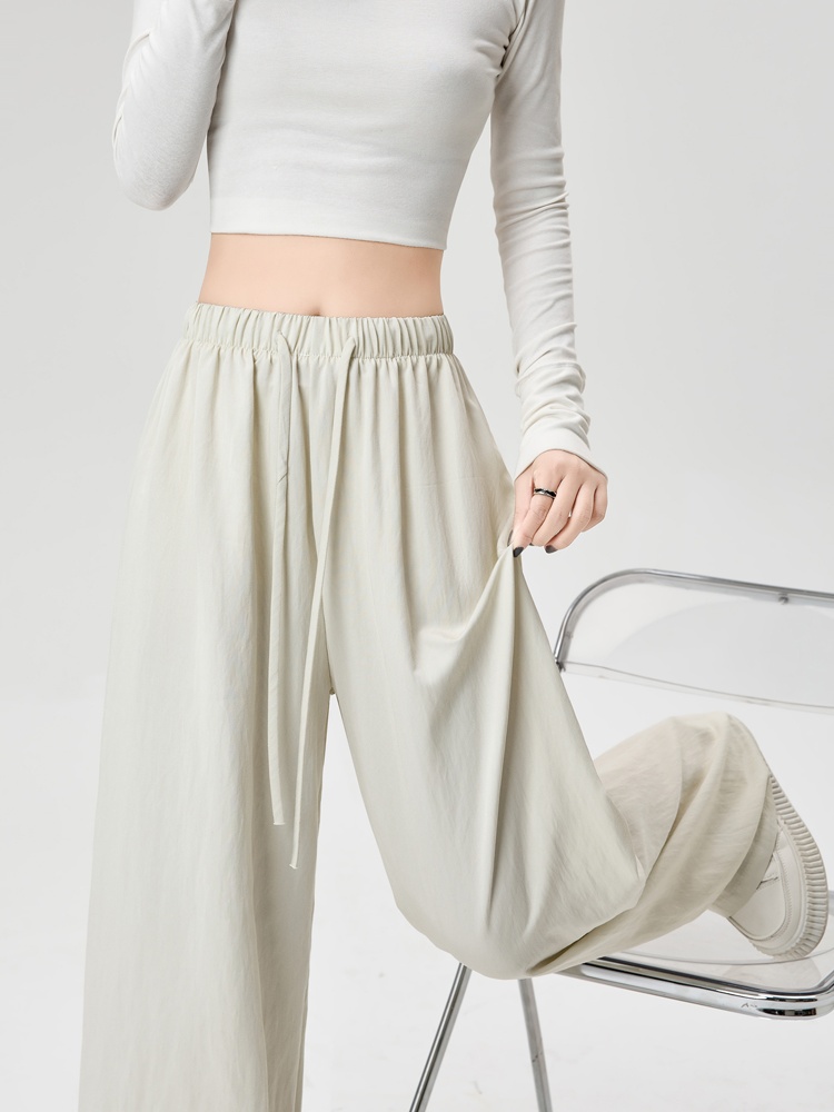 Loose wide leg pants straight pants for women