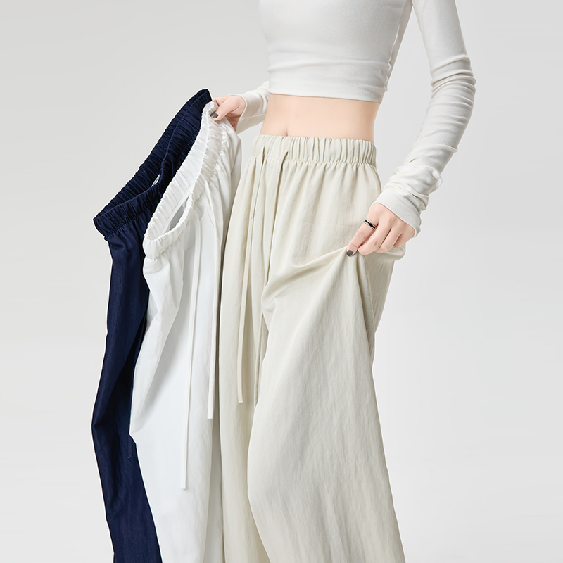 Loose wide leg pants straight pants for women