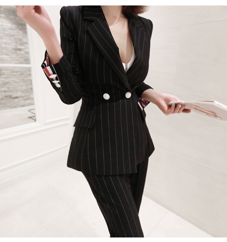 Fashion business suit autumn work clothing a set