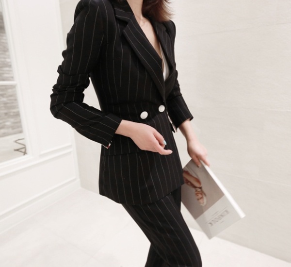 Fashion business suit autumn work clothing a set