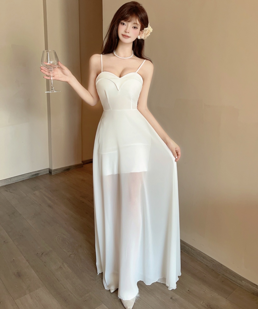 Spicegirl sexy long dress gauze dress for women