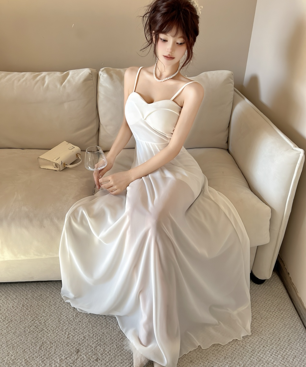 Spicegirl sexy long dress gauze dress for women