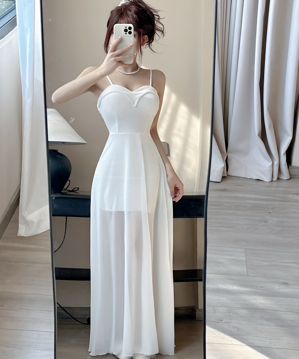 Spicegirl sexy long dress gauze dress for women